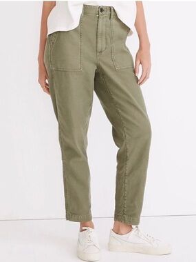 Madewell Griff High Rise Tapered Fit Preppy Boho Cargo Pants Casual Plus Size 32